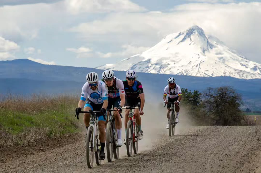 Luke with Mt Hood behind