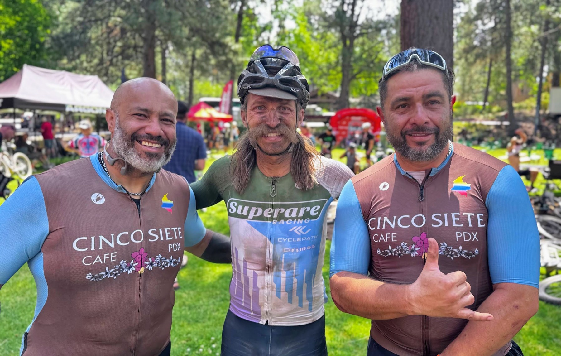 Post-ride with Cafe Cinco Siete